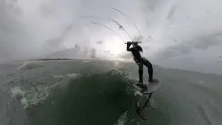 KITE FOIL TRICKS SURF CAPE COD  .4K