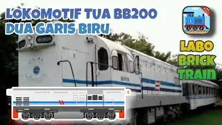 Membuat Lokomotif Tua BB200 Dua Garis Biru - Labo Brick Train