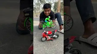 Remote Control Cycle 😍 vs BMW Super Bike 🏍️ | Unboxing & Test Deko 🔥