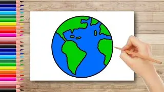 How To Draw Earth | Earth Drawing Easily