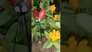 plastic spoon craft idea#ladybugmaking #bestoutofwaste #garden decore