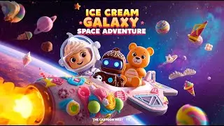 Ice Cream Galaxy Space Adventure 🌈🍦 | Full 3D Scene Breakdown for Kids | Candy Universe Story