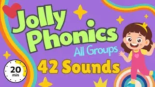 Learn All Jolly Phonics 42 Sounds with Fun Word Examples | Complete Phonics for Kids