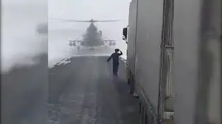 Военные заблудились на вертолете  18+