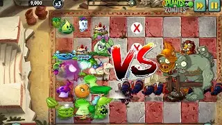 PVZ 2 - Random 5 Plants Team Vs Turkey & Gagantuar  Zombies - p3- Who's the stronger ? #pvzgameplay