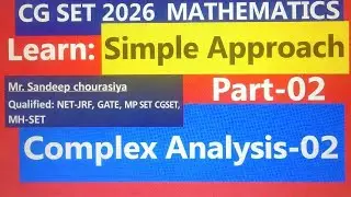 Complex Analysis -02 #cgset2026