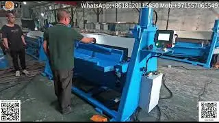 Folding Machine for hvac,Square metal folding machine #foldingmachine #hvac #sheetmetal
