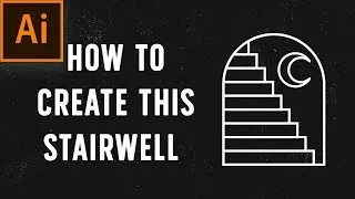 How to Create this Stairwell in Adobe Illustrator in a few minutes!