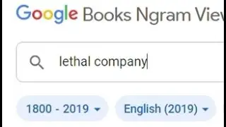 Google Ngram | Lethal Company Meme