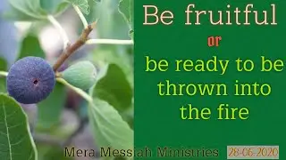 फलहीन वृक्ष || Fruitless tree || Bro. Ashish Dass || Mera Messiah Ministries  || Dehradun