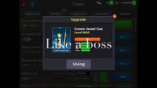 Maxed out Crown Jewel cue 28 rings, 8 Ball Pool