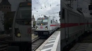 DB 147 575 mit IC 2-Garnitur, National Express 442 373 und 442 471 Einfahrt K&ouml;ln Hbf #br442 #br147