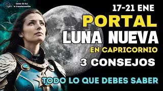 LUNA NUEVA EN CAPRICORNIO 18 ENERO 2026 🌀3 CLAVES PARA SEMBRAR HOY 🌖 PORTAL LUNA ✨Seres de luz