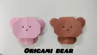 Origami Bear | Paper Bear | Origami Craft Ideas | Paper Craft Ideas