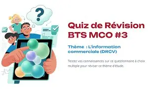 QUIZ de r&eacute;vision du BTS MCO #3 | 10 questions sur l'Information Commerciale en DRCV