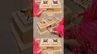 Primitive Technology: Build a Powerful Multiple Wood Stove with Clay and Bricks 🪵🔥 #woodstove #viral