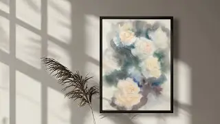 How to Paint Soft Watercolor Roses (Single Layer Technique) &ndash; Real Time Tutorial