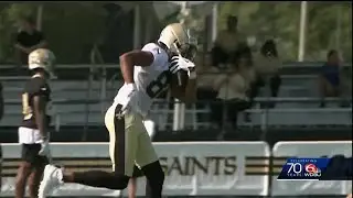 The Saints release receiver Cam Meredith on day 4 of training camp