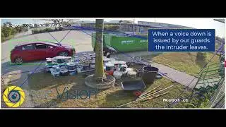 secWatch Virtual Guards Prevent Theft at Industrial Site | Real-Time Intervention
