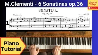 Clementi Sonatina No.1 op.36 piano tutorial, videoscore, Al Swegen