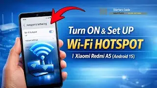 Активация и настройка точки доступа Wi-Fi на Xiaomi Redmi A5 (Android 15)