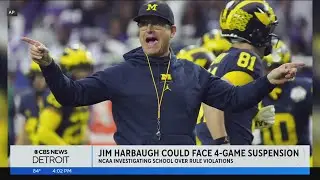 Michigan coach Jim Harbaugh facing 4-game suspension for breaking NCAA rules