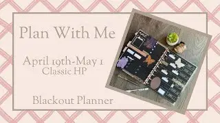 Horizontal Planner | Blackout Inserts | Plan With Me