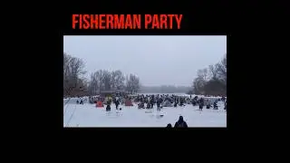 Fisherman party  #fishing #icefish #icefishing #fish #shorts