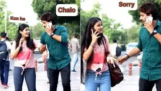 Holding stranger hand prank cute girls epic reactions || Rahul Rock||#cute #bollywood #reels #rose