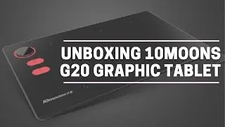 UNBOXING THE 10MOONS G20 GRAPHIC TABLET!! + review!!