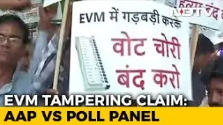 AAP Workers Show Up Outside Election Commission Office, Ramp Up Anti-EVMs Protest