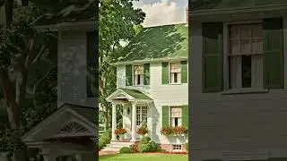 1920's Home Floor Plan And Front View - Part 9