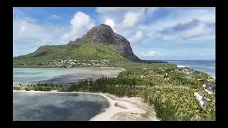 Le Morne Mauritius Drohnenflug über Paradis Beachcomber Golf Resort & Spa und Villa Talassa