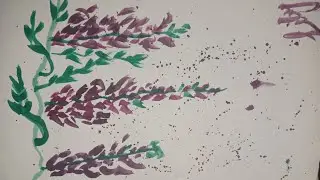 Easy Lavender Flowers Watercolor Painting | Relaxing Art Therapy for Beginners | Calm Floral Art