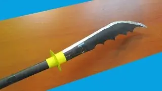 How to make a paper bisento