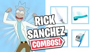 RICK SANCHEZ COMBOS | FORTNITE SKIN REVIEW