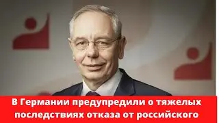 В Германии предупредили о тяжелых последствиях отказа от российского газа #Shorts