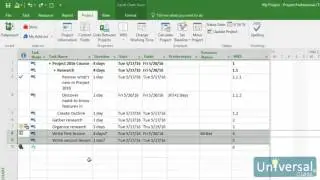 Lesson 12: Tracking Work in Project - Microsoft Project 2016 Course | Universal Class