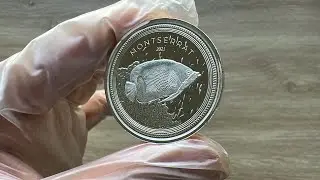 Montserrat Blue Girdled Angelfish 1 oz Silver 2021
