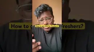 How To Get Job As Freshers ? #jobs #softwareengineer #yt