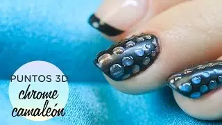 EFECTO CROMADO con puntos 3D | Manicura24