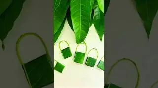 How to make Mango Leaf Bags for kids | Make amazing mango leaf Bags 🥭 🍃 #shorts #viral #diy #craft