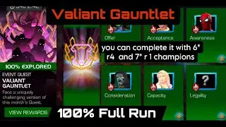 Valiant Gauntlet 100% Full Run with Best counters - Marvel Contest of Champions