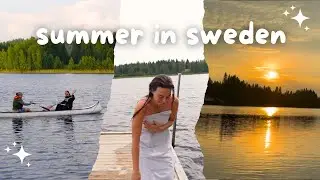 Sweden summer vlog | Cosy cabin days, lake swims, nature & family time