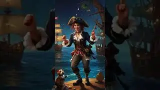 Polly&rsquo;s Pirate Party! #shorts#familyfun #disney #familysingalong #kidsmusic #pirates #piratesong