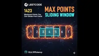 LeetCode-1423|| Maximum Points You Can Obtain from Cards #slidingwindow #google #amazon #coding #gfg