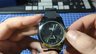 Распаковка кварцевых наручных часов Mark Fairwhale FW-5021