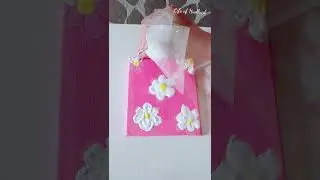 Diy canvas art - puffy painting idea 💖 #acrylicpainting #ideas #shorts