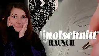 Linolschnitt ARTet aus - Ich war mal wieder verpeilt und habe das Beste draus gemacht