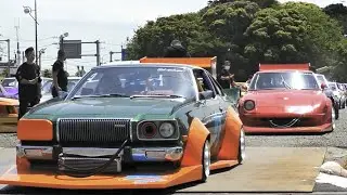 【マツダ ロータリー集団など】街道レーサー・旧車の搬出・エンジンサウンド　旧車チャリティーミーティング